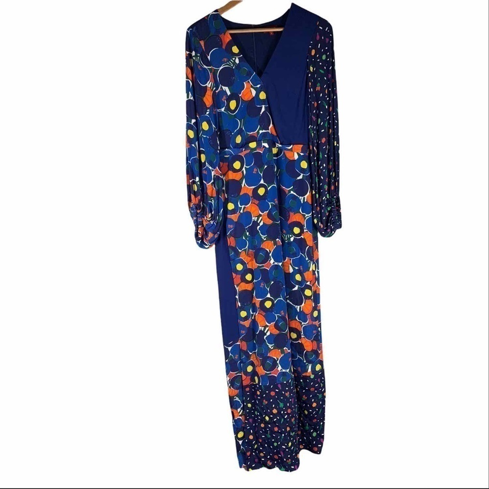 Staud Vague Patchwork Maxi Dress Size 6